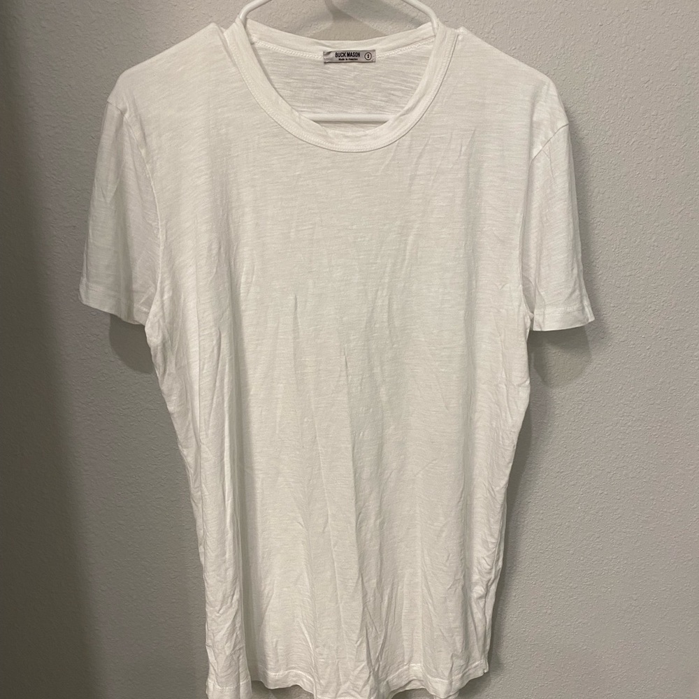 Buck Mason white tee S
